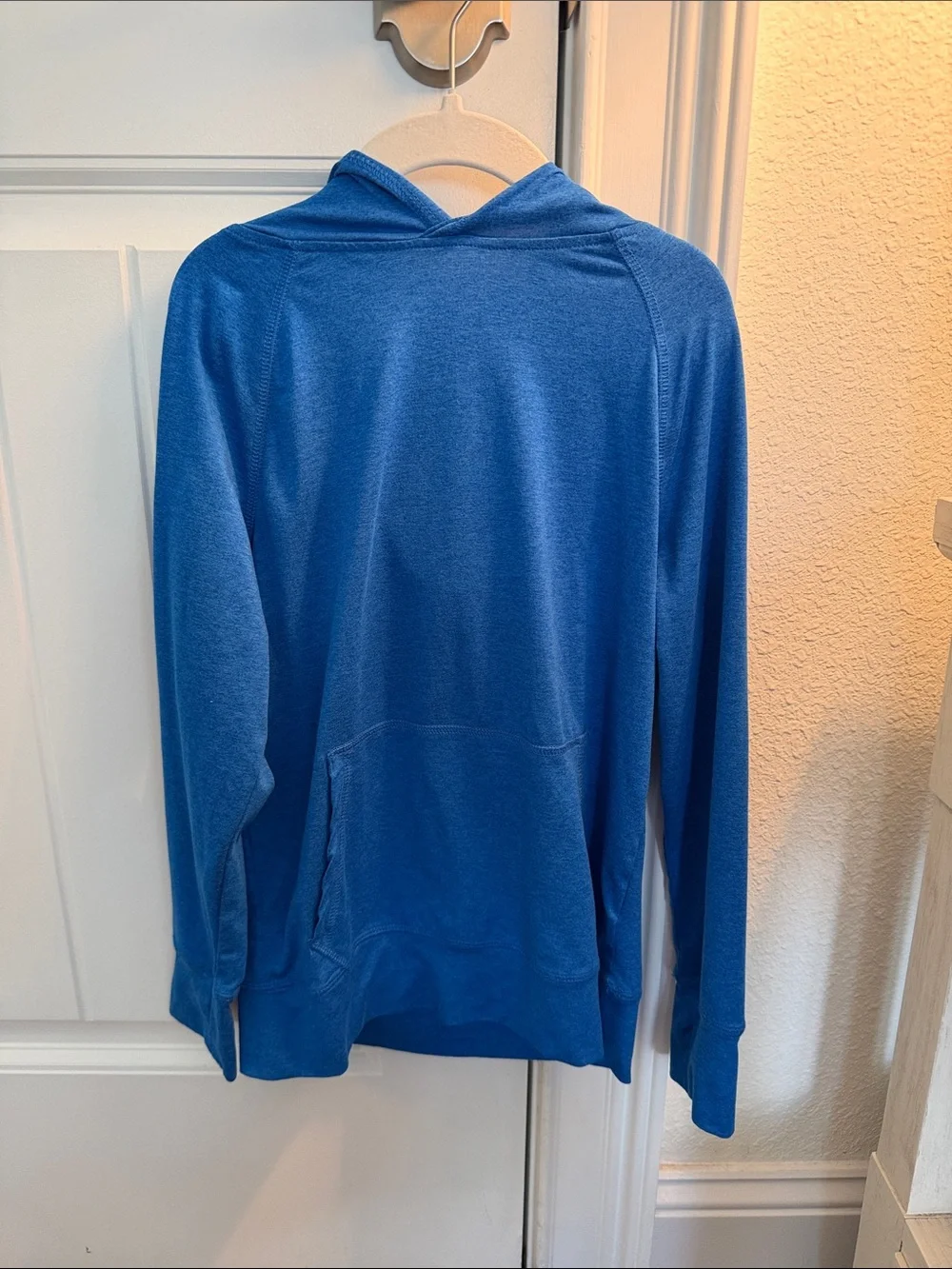 Kids Blue Hooded Pullover Sweatshirt